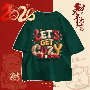 Áo thun nam nữ 2.026 Bính Ngọ 250GSM 100% cotton RTOML17 giảm giá 69k 7
