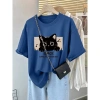 Áo thun nam nữ form rộng in hoạt hình dễ thương 100% cotton 260gsm - RTOML giao hàng 24h giá chỉ 69.000₫ 8
