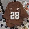Áo thun nam nữ form rộng in no.28 phong cách retro Châu Âu và Mỹ 100% cotton - Giá chỉ 69.000đ | TOML 5
