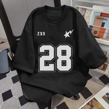 Áo thun nam nữ form rộng in no.28 phong cách retro Châu Âu và Mỹ 100% cotton - Giá chỉ 69.000đ | TOML