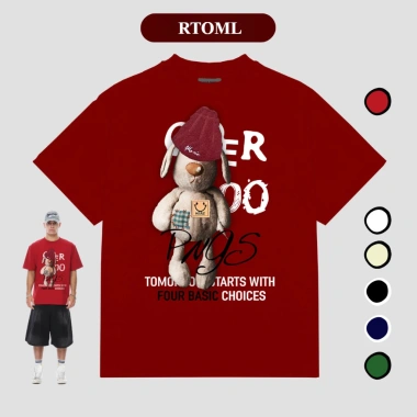 Áo thun nam nữ form rộng Teddy Tee 2.025 Cổ tròn 250GSM 100% Cotton Local Brand RTOML - Giá chỉ 69.000 VND
