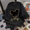 Áo thun nam nữ Mickey màu nâu, dáng rộng Hàn Quốc, 100% cotton - RTOML 69.000₫ 5