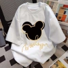 Áo thun nam nữ Mickey màu nâu, dáng rộng Hàn Quốc, 100% cotton - RTOML 69.000₫ 6