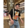 Áo thun nam POLI MAN đen in hình gấu màu sắc - Giá ưu đãi 225k (giá gốc 279k) 2
