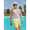Áo thun nam POLI MAN sát nách màu trắng đen - Giá chỉ 125.000 VND, giảm 18% 5