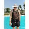 Áo thun nam POLI MAN sát nách màu trắng đen - Giá chỉ 125.000 VND, giảm 18% 8