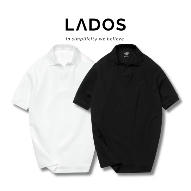 Áo Thun Nam Polo Cổ V Ngắn Tay Vải Cá Sấu Pique Cao Cấp LADOS-9.162 Sang Trọng Lịch Lãm