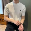 Áo thun nam slim fit mùa hè thêu đan tay ngắn công sở và thường ngày giá 282.960 vnd