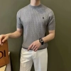 Áo thun nam slim fit mùa hè thêu đan tay ngắn công sở và thường ngày giá 282.960 vnd 9