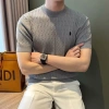 Áo thun nam slim fit mùa hè thêu đan tay ngắn công sở và thường ngày giá 282.960 vnd 10