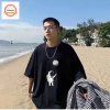 Áo thun nam tay lỡ cổ tròn cotton thoáng mát ATN020 - Cường An Fashion 7