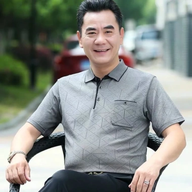 Áo thun nam tay ngắn vải thun lạnh siêu mát, có cổ + túi, Tặng Bố #AN09 169k