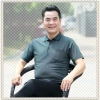 Áo thun nam tay ngắn vải thun lạnh siêu mát, có cổ + túi, Tặng Bố #AN09 169k 5