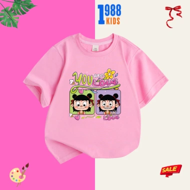 Áo thun Natra đa màu đa hình cho bé trai & bé gái - Cộc tay thoáng mát, in sắc nét, mã 2.127, giảm còn 90.000đ 2