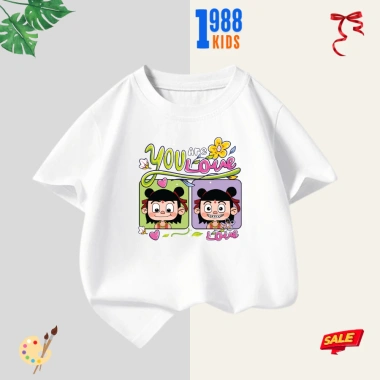Áo thun Natra đa màu đa hình cho bé trai & bé gái - Cộc tay thoáng mát, in sắc nét, mã 2.127, giảm còn 90.000đ 4