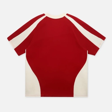 Áo thun NEEDS OF WISDOM Boxy Raglan Cream-Red chính hãng, giảm giá 495.000₫ 2