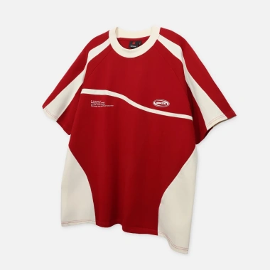 Áo thun NEEDS OF WISDOM Boxy Raglan Cream-Red chính hãng, giảm giá 495.000₫ 3