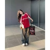 Áo thun NEEDS OF WISDOM Boxy Raglan Cream-Red chính hãng, giảm giá 495.000₫ 6