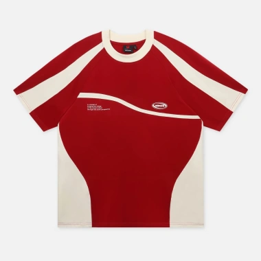 Áo thun NEEDS OF WISDOM Boxy Raglan Cream-Red chính hãng, giảm giá 495.000₫ 9