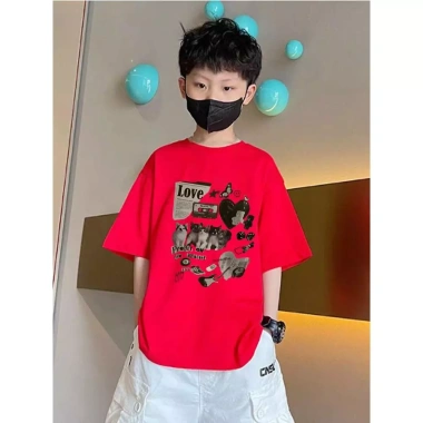 Áo Thun Ngắn Hàn Dáng Rộng Cotton Cho Trẻ Em Mùa Hè - Giá 85.999₫ 6