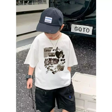 Áo Thun Ngắn Hàn Dáng Rộng Cotton Cho Trẻ Em Mùa Hè - Giá 85.999₫ 7