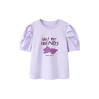 Áo thun ngắn tay bé gái Minibala mềm mại, không biến dạng, thân thiện da - Mùa hè 314.280₫ 5