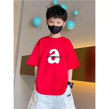 Áo thun ngắn tay cotton nguyên chất dễ phối - Baju Budak mới, giá 100.333₫