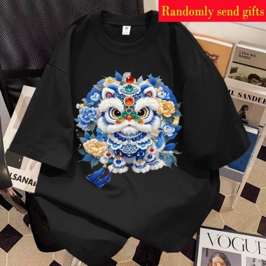 Áo Thun Ngắn Tay Gia Đình 100% Cotton RANZIHUI Màu Đỏ – Phù hợp Lễ Tết, Giá ưu đãi 138,240₫