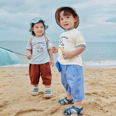 Áo thun ngắn tay minibala Baby Boys mùa hè Cotton thoáng khí, mềm mại, 440.640 VND 2