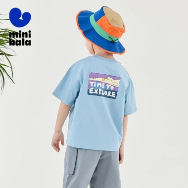 Áo thun ngắn tay Minibala Boys Girls Cool-Feel dễ thương, giá ưu đãi 376.920₫ giảm tới 90.461₫