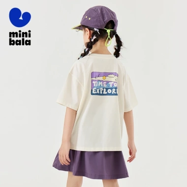 Áo thun ngắn tay Minibala Boys Girls Cool-Feel dễ thương, giá ưu đãi 376.920₫ giảm tới 90.461₫