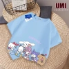 Áo thun ngắn tay NASA màu đen bé gái 3-16, rộng rãi cotton mềm, in sinh vật đáng yêu, giao hàng trong ngày - 85k 6