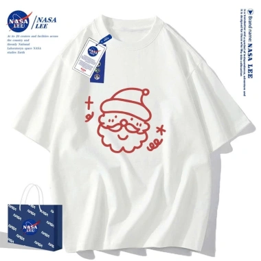 Áo thun ngắn tay NASA Ông già Noel 100% cotton unisex - Giá ưu đãi 130.000đ