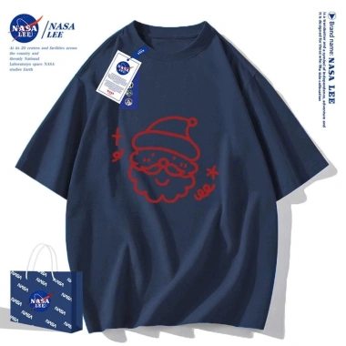 Áo thun ngắn tay NASA Ông già Noel 100% cotton unisex - Giá ưu đãi 130.000đ