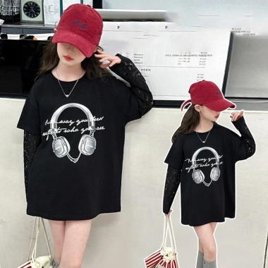 Áo thun ngắn tay nữ, bé gái cotton Hàn Quốc size 18‑50kg, mẫu Tai nghe, giảm còn 56k 10 Áo thun ngắn tay nữ, bé gái cotton Hàn Quốc size 18‑50kg, mẫu Tai nghe, giảm còn 56k 10