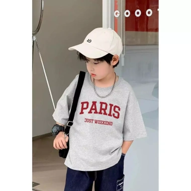 Áo Thun Ngắn Tay PARIS Phong Cách Hàn Quốc - Bé Gái Cỡ Lớn và Bé Trai, Giá chỉ 85.999₫ (Giá Gốc 110.079₫) 5