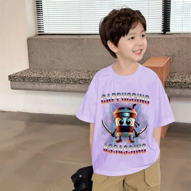 Áo thun ngắn tay trẻ em DREAMY BABY họa tiết cốc nước hoạt hình, mặc thoải mái, COD HCM, 85.999₫ 9