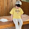 Áo thun Nhà Đăng màu vàng smile trái tim cotton 100% co giãn 4C in bền 123.000₫ 5