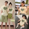 Áo thun Nhà Đăng – Trái tim xanh cotton 100% co giãn, in bền, giảm 23% chỉ 123k