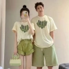 Áo thun Nhà Đăng – Trái tim xanh cotton 100% co giãn, in bền, giảm 23% chỉ 123k 5