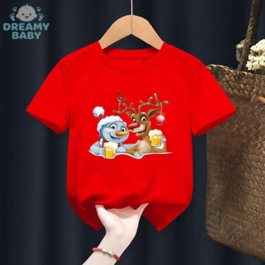 Áo thun Noel 2.024 DREAMY BABY trẻ em trai gái - Giá ưu đãi 85.999đ COD TP.HCM 3
