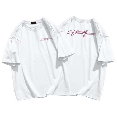 Áo thun nữ 100% cotton trắng mùa hè, cổ tròn, in hình Hàn Quốc unisex RTOML 69.000đ 4