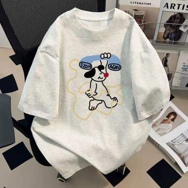Áo Thun Nữ 2.026 100% Cotton BIG SIZE Tay Ngắn In Hình Dễ Thương - Thiết Kế Mới Giao Hàng 24h Giá 61.999₫