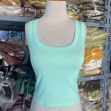 Áo Thun Nữ 3 Lỗ Cổ U Croptop Màu Sắc Cá Tính - Giá 70.432 VND Giảm còn 56.800 VND 4