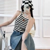 Áo Thun Nữ 3 Lỗ Kẻ Celixx Quảng Châu - Thiết Kế Đẹp, Giá 106.500₫
