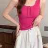 Áo Thun Nữ 3 Lỗ Sát Nách Trụ Khuy - Nhiều Màu, Giá Ưu Đãi 78k