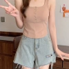 Áo Thun Nữ 3 Lỗ Sát Nách Trụ Khuy - Nhiều Màu, Giá Ưu Đãi 78k 2