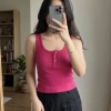 Áo Thun Nữ 3 Lỗ Sát Nách Trụ Khuy - Nhiều Màu, Giá Ưu Đãi 78k 9