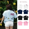 Áo thun nữ boxy form rộng tay ngắn cotton cổ tròn Hello Kitty RTOML 69.000₫