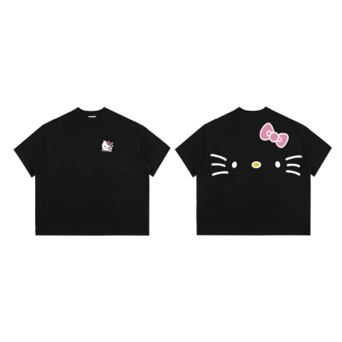 Áo thun nữ boxy form rộng tay ngắn cotton cổ tròn Hello Kitty RTOML 69.000₫ 6